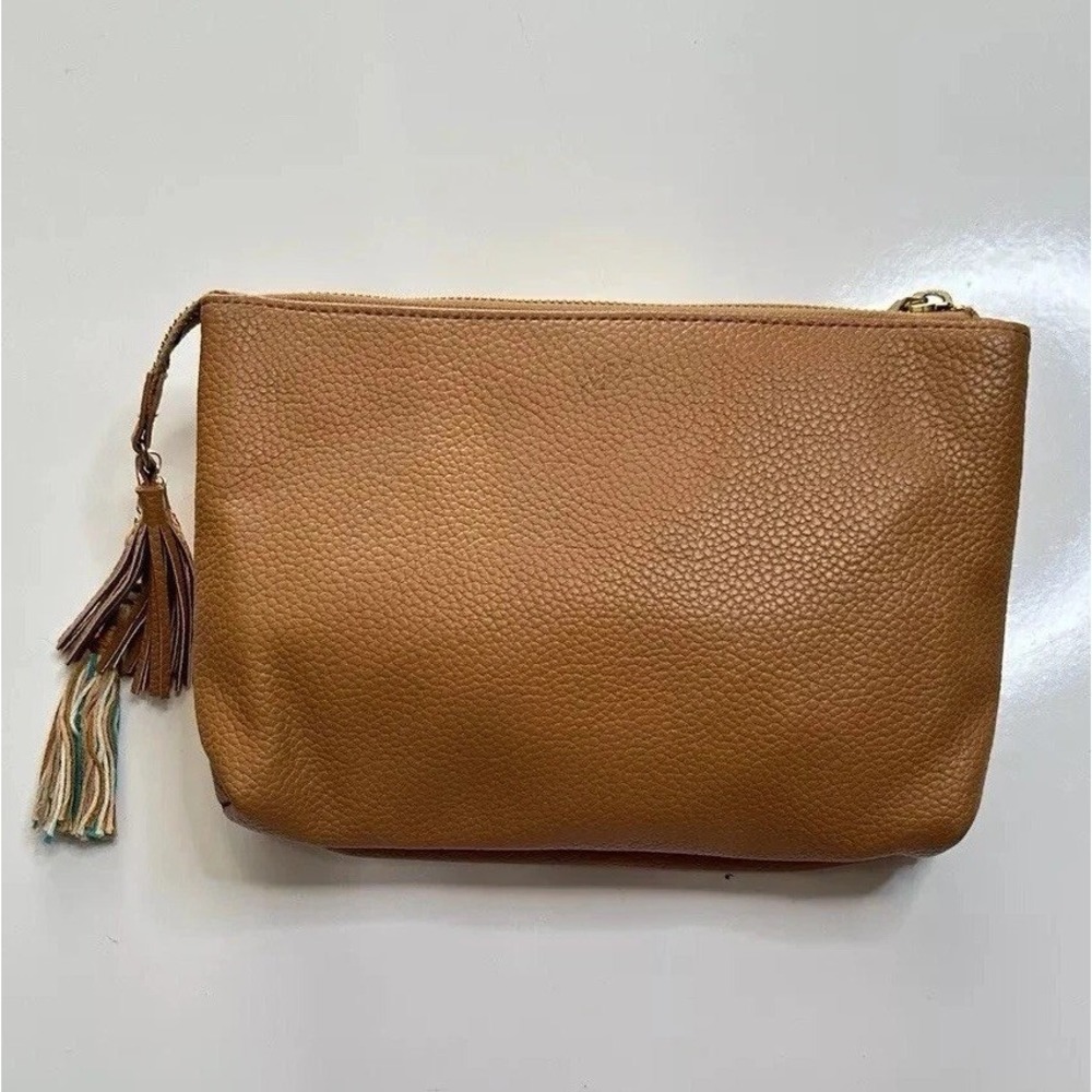 Freshly Picked Butterscotch Vegan Leather Classic Clutch Organizer Bag Pouch